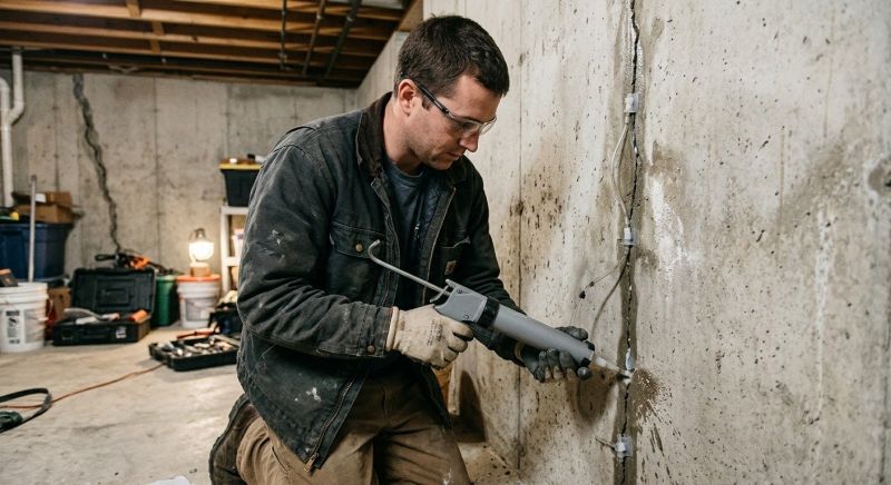 Basement Crack Repair in Holland, MI