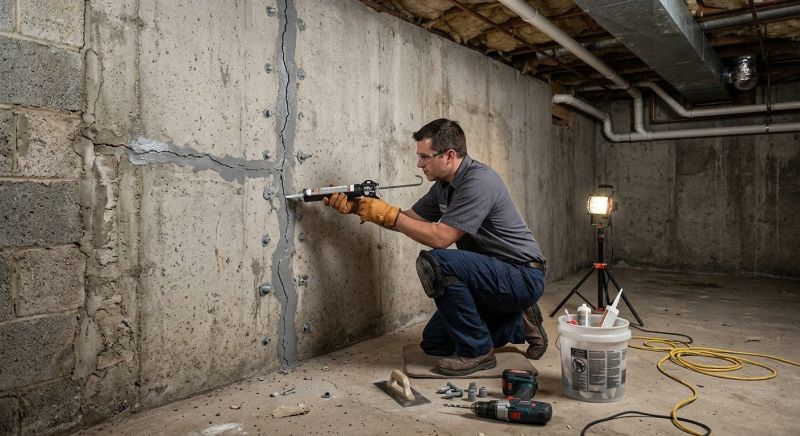 Basement Crack Repair in Holland, MI