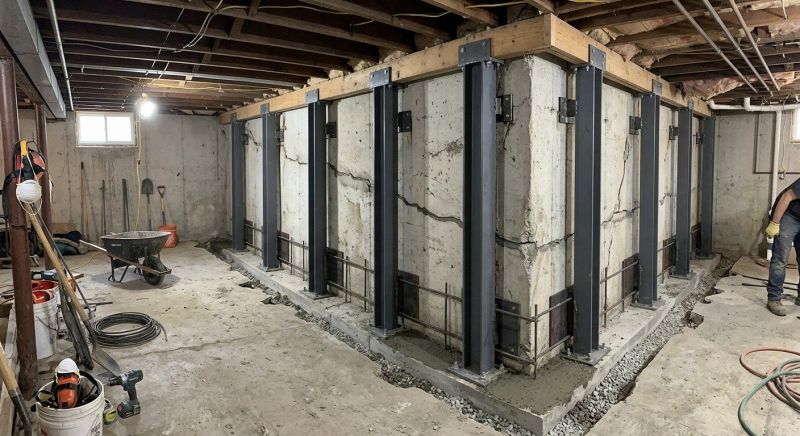 Basement Stabilization in Holland, MI