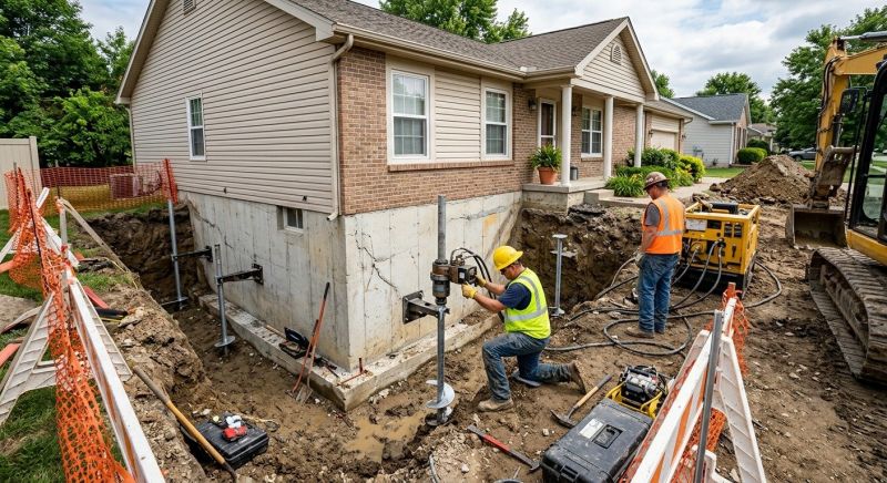 Building Foundation Repair in Dorr, MI