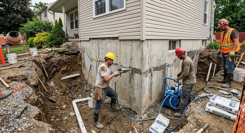 Concrete Foundation Repair in Grandville, MI