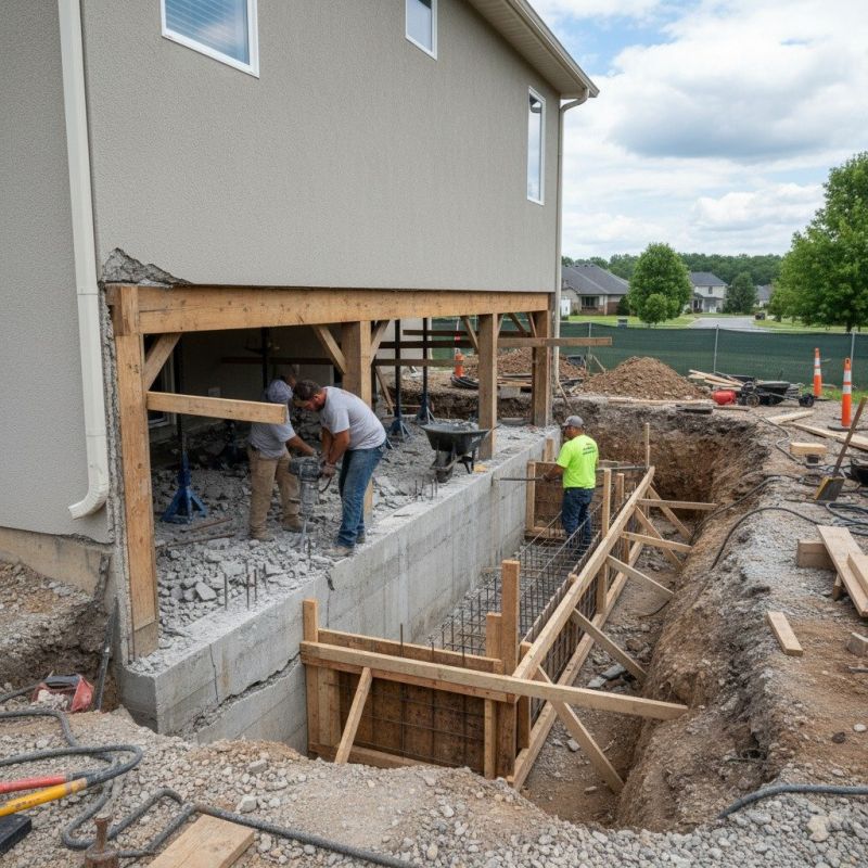 Concrete Foundation Repair in Hopkins, MI