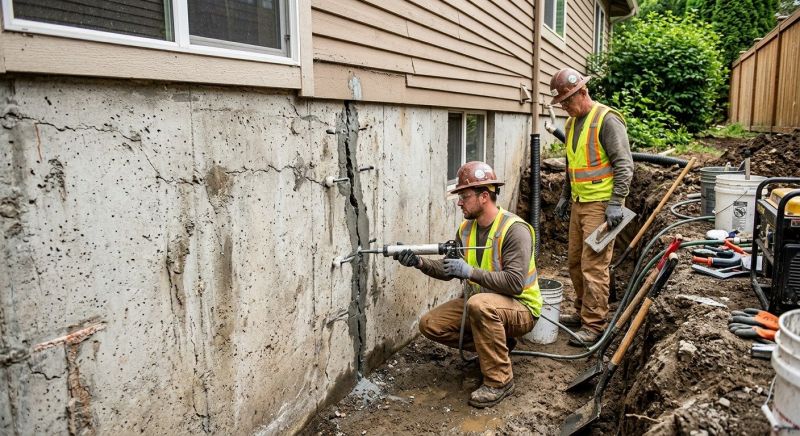Cracked Foundation Repair in Dorr, MI