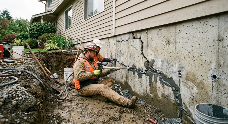 Cracked Foundation Repair in Grand Rapids, MI