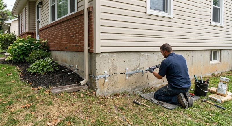 Cracked Foundation Repair in Zeeland, MI