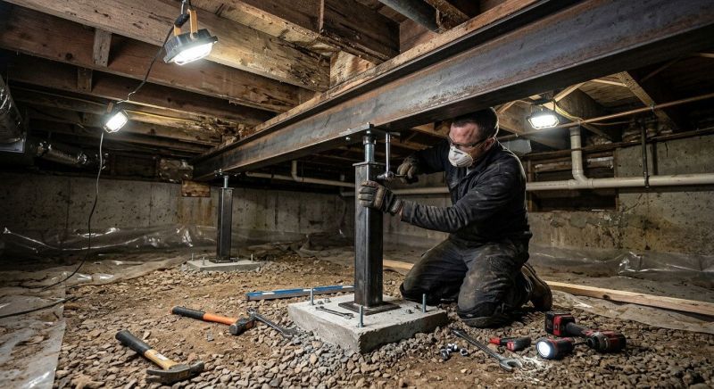 Crawlspace Structural Repair in Holland, MI