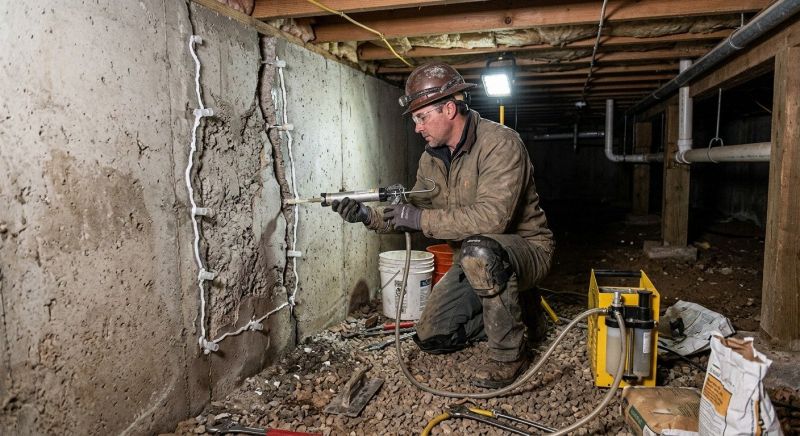 Deep Foundation Repair in Holland, MI