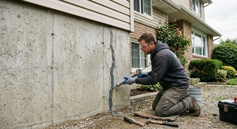 Foundation Crack Sealing in Holland, MI
