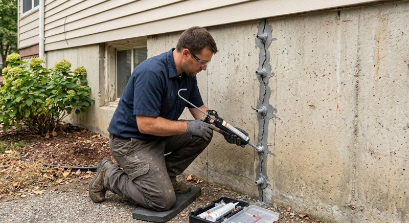 Foundation Crack Sealing in Holland, MI