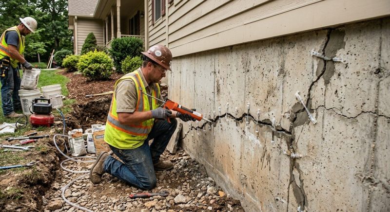 Foundation Crack Sealing in Holland, MI