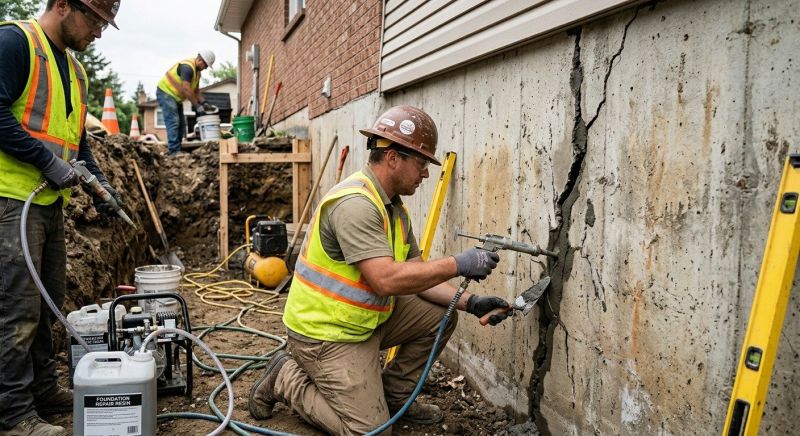 Foundation Cracks Repair in Holland, MI