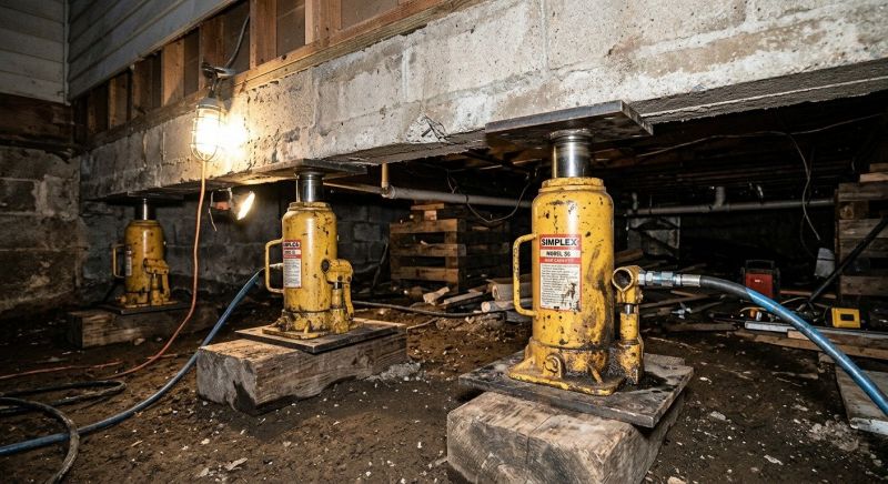 Foundation Jacking in Moline, MI