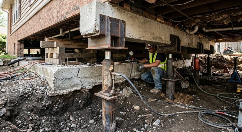 Foundation Lifting in Grandville, MI