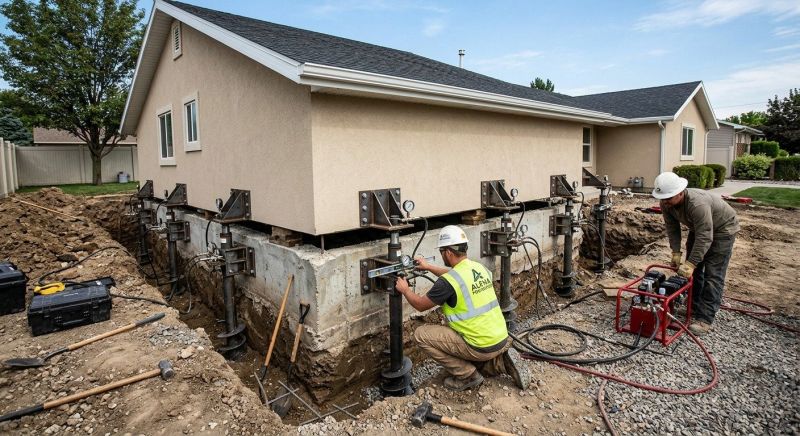 Foundation Pier Leveling in Holland, MI