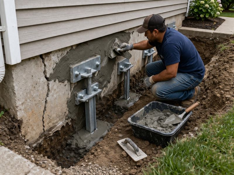 Foundation Pier Repair in Holland, MI