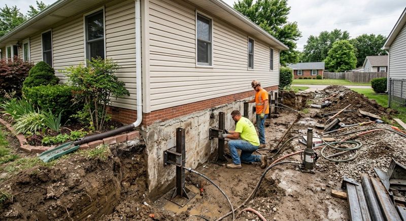 Foundation Stabilizing in Byron Center, MI