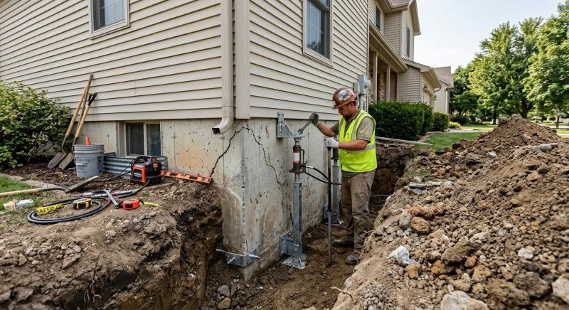 Foundation Stabilizing in Byron Center, MI