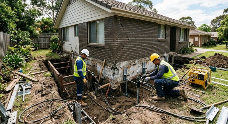 Foundation Stabilizing in Dorr, MI