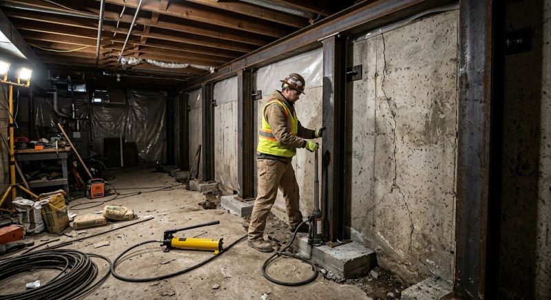 Foundation Stabilizing in Dorr, MI