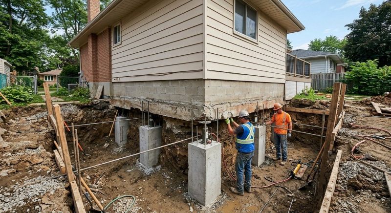 Foundation Underpinning in Holland, MI
