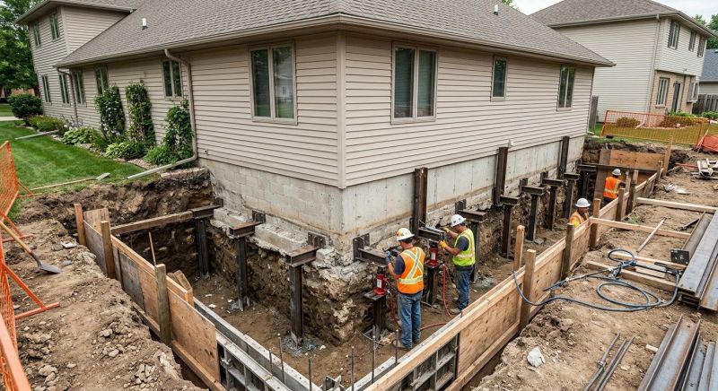 Foundation Underpinning in Holland, MI