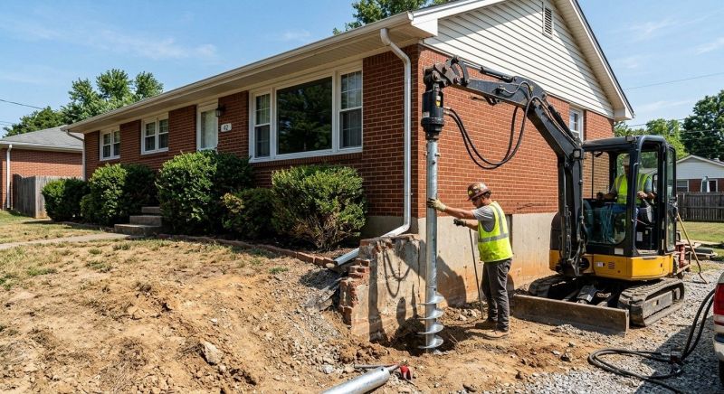 Helical Pile Installation in Holland, MI