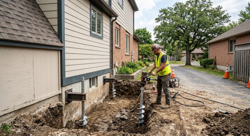 Helical Pile Installation in Holland, MI