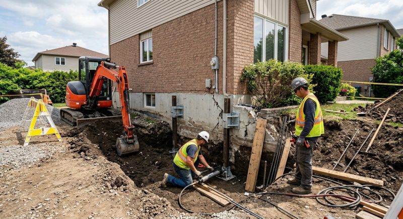 House Foundation Repair in Dorr, MI