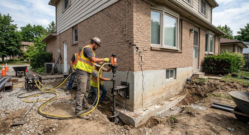 Settling Foundation Service in Holland, MI