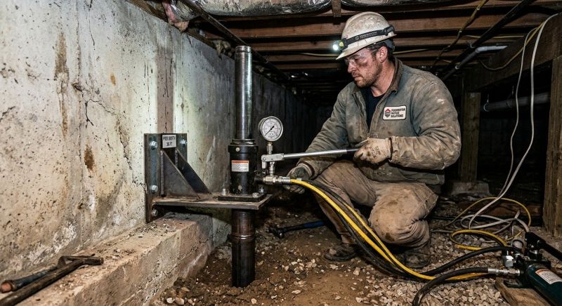 Settling Foundation Service in Spring Lake, MI