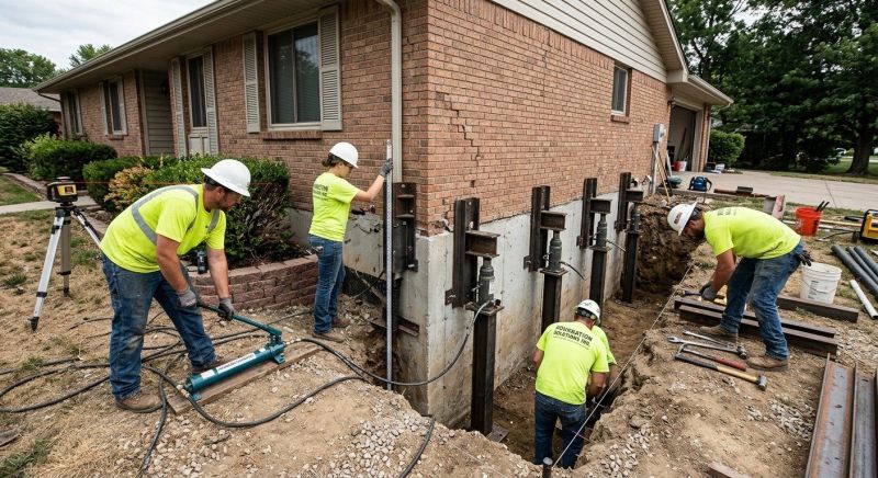 Settling Foundation Service in Spring Lake, MI