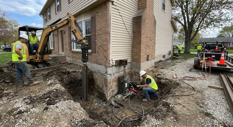 Sinking Foundation Repair in Byron Center, MI