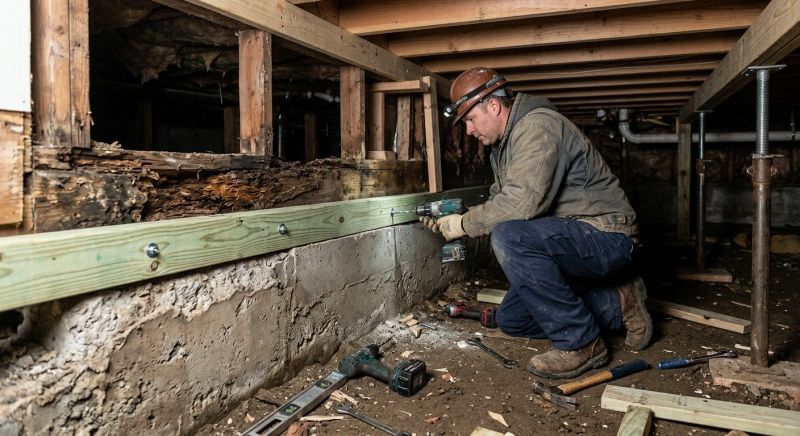 Sinking Foundation Repair in Grandville, MI