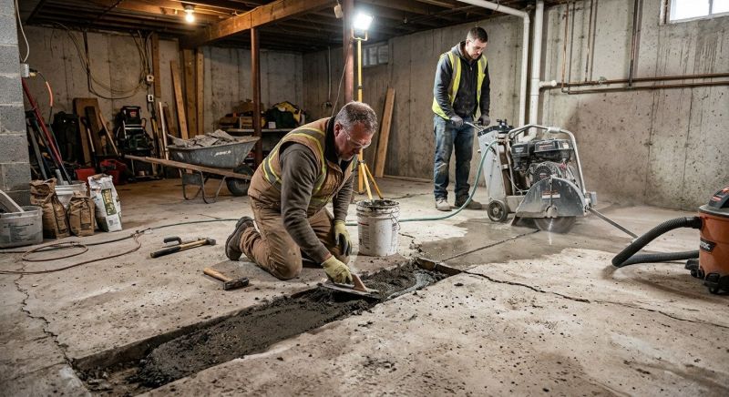 Slab Foundation Repair in Holland, MI